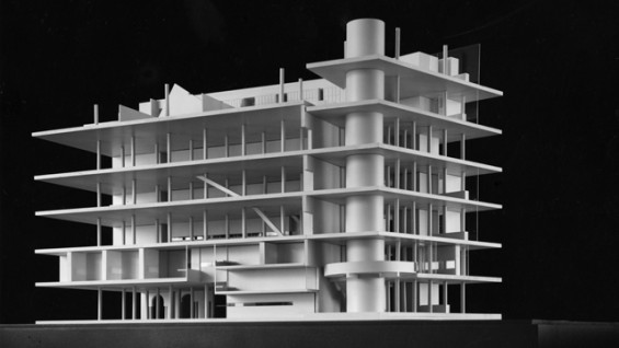 Model of the Interior Renovation of the Foundation Building by John Hejduk. c. 1971.